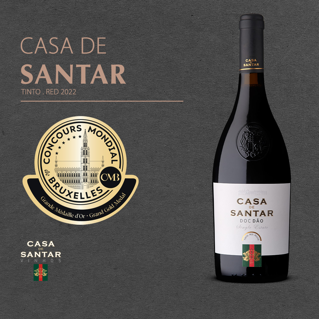 Casa de Santar Tinto 2022 conquista Medalha Grand Gold no Concurso ...
